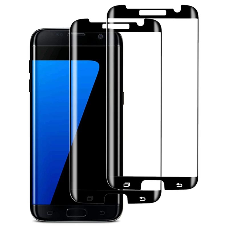 maag gijzelaar Logisch Samsung Galaxy S7 Edge FocusesTech Curved Glazen Screenprotector - 2 St.