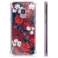 Samsung Galaxy S9 Hybrid Hoesje - Vintage Bloemen