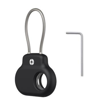 Samsung Galaxy SmartTag/SmartTag2 Silicone hoesje met roestvrijstalen draad