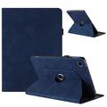 Samsung Galaxy Tab A11/A9 360 roterende smartcase met kaartsleuven - Donkerblauw