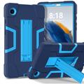 Samsung Galaxy Tab A11 Robot Stijl Hybride Hoesje met Kickstand - Marineblauw