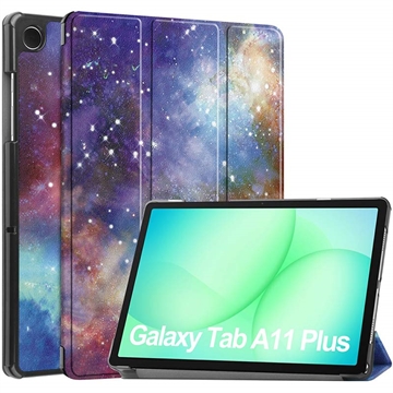 Samsung Galaxy Tab A11+ Tri-Fold Series Slimme Folio-hoes - Sterrenstelsel