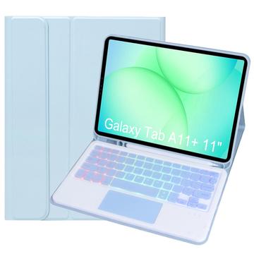 Samsung Galaxy Tab A11+ Bluetooth toetsenbordhoesje - Baby Blauw