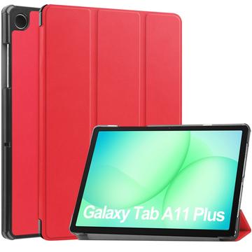 Samsung Galaxy Tab A11+ Tri-Fold Series Slimme Folio-hoes - Rood