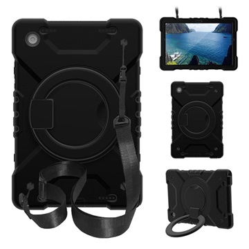 Samsung Galaxy Tab A8 10.5 (2021) Heavy Duty 360 Cover met Polsbandje