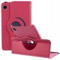 Samsung Galaxy Tab A9 360 Roterend Folio Hoesje - Fel roze