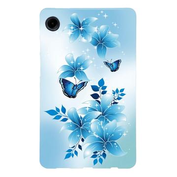Samsung Galaxy Tab A9 Stijlvolle Ultradunne TPU Hoesje - Blauw Vlinder