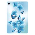 Samsung Galaxy Tab A9+ Stijlvolle Ultradunne TPU Hoesje - Blauw Vlinder