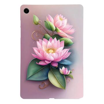 Samsung Galaxy Tab A9+ Stijlvolle Ultradunne TPU Hoesje - Roos Bloem
