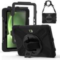 Samsung Galaxy Tab Active5 Pro Heavy Duty 360 Cover met Polsbandje - Zwart