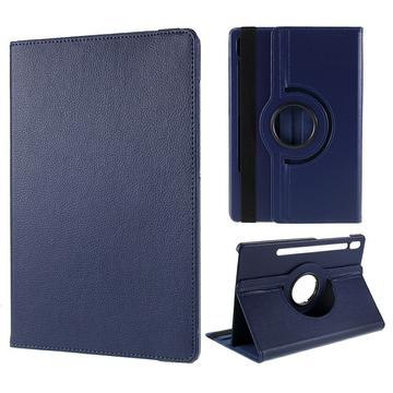 Samsung Galaxy Tab S10 FE+ 360 Rotary Folio Hoesje - Donkerblauw
