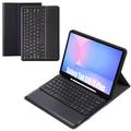 Samsung Galaxy Tab S10 FE+ Bluetooth Toetsenbord Hoesje - Zwart