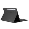 Samsung Galaxy Tab S10 FE+ Dux Ducis Bluetooth Toetsenbord Hoesje - Zwart