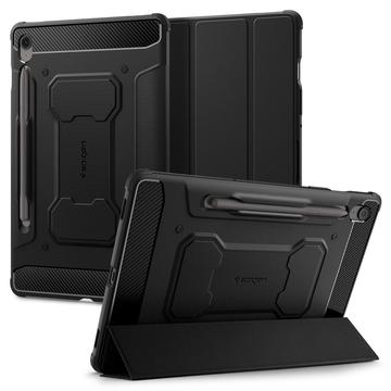 Samsung Galaxy Tab S10 FE+ Spigen Rugged Armor Pro Folio Hoesje - Zwart