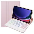 Samsung Galaxy Tab S10 Lite/S10 FE/S9 FE/S9 Bluetooth Toetsenbordhoes - Roze