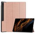 Samsung Galaxy Tab S10 Ultra Tri-Fold Series Smart Folio Hoesje - Rose Gold