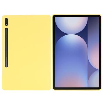 Samsung Galaxy Tab S10+ Liquid Siliconen Hoesje - Geel