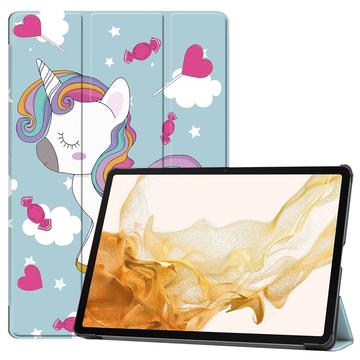 Samsung Galaxy Tab S10+ Tri-Fold Series Smart Folio Hoesje - Eenhoorn