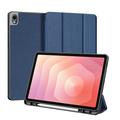Samsung Galaxy Tab S11 Dux Ducis Domo Tri-Fold Smart Folio Hoesje - Blauw