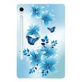 Samsung Galaxy Tab S11 Stijlvolle Ultradunne TPU Hoesje - Blauw Vlinder
