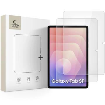 Samsung Galaxy Tab S11 Tech-Protect Glass Fit+ Glazen Screenprotector - 2 st. - Doorzichtig