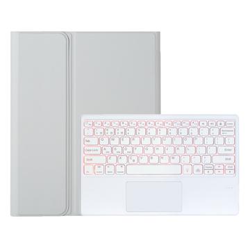 Samsung Galaxy Tab S11 Ultra Bluetooth toetsenbordhoesje met touchpad - Grijs