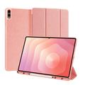 Samsung Galaxy Tab S11 Ultra Dux Ducis Domo Tri-Fold Smart Folio Hoesje - Roze