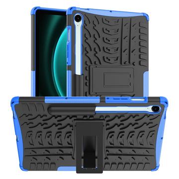 Samsung Galaxy Tab S10 FE/S9 FE Antislip Hybride Hoesje met Standaard - Blauw / Zwart