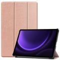 Samsung Galaxy Tab S10 FE/S9 FE Tri-Fold Series Smart Folio Case - Rose Gold