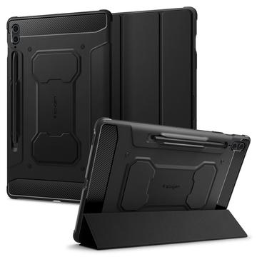 Samsung Galaxy Tab S9 FE+ Spigen Rugged Armor Pro Folio Hoesje - Zwart