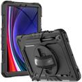 Samsung Galaxy Tab S9/S9 FE/S10 FE/S10 Lite Tech-Protect Solid360 Hybride Hoesje met riem - Zwart