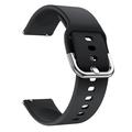 Samsung Galaxy Watch Active/Active2 Soft Siliconen Band - Zwart