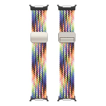 Samsung Galaxy Watch Ultra Dux Ducis Mixture Pro Nylon Gevlochten Bandje - 47mm - Regenboog