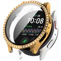Samsung Galaxy Watch7 Strass Decoratief Cover met Screenprotector - 40mm - Goud