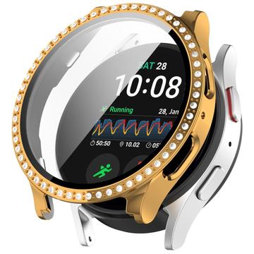 Samsung Galaxy Watch7 Strass Decoratief Cover met Screenprotector - 40mm - Goud
