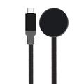 Samsung Galaxy Watch7/Watch6 Tactical Recce 3:20 USB-C Oplaadkabel - Grijs / Zwart