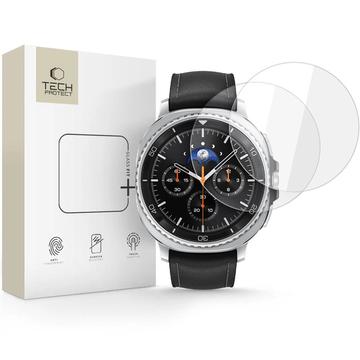 Samsung Galaxy Watch8 Classic Tech-Protect Glass Fit+ Glazen Screenprotector - 46mm - 2 st. - Doorzichtig