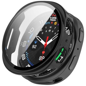 Samsung Galaxy Watch8 Plastic Hoesje met Glazen Screenprotector - 40mm
