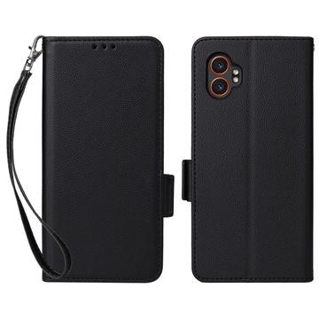 Samsung Galaxy XCover7 Pro Portemonnee Hoesje Magnetische Sluiting - Zwart