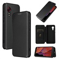 Samsung Galaxy Xcover 5 Flip Cover - Koolstofvezel - Zwart