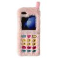 Samsung Galaxy Z Flip6 Retro pluchen hoesje met geborduurde wijzerplaattoetsen
