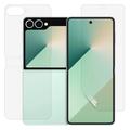Samsung Galaxy Z Flip7 FE Full Cover Bescherming Set - Doorzichtig