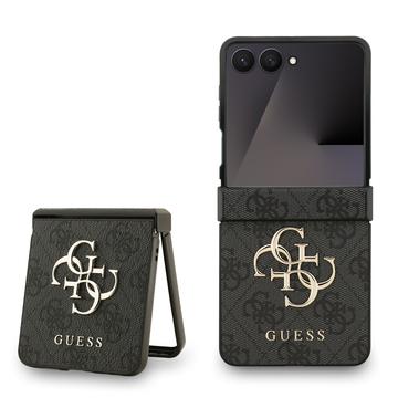 Samsung Galaxy Z Flip7 Guess 4G Big Metal Logo Hybride Hoesje - Zwart