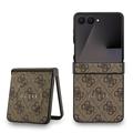 Samsung Galaxy Z Flip7 Guess 4G gekleurde ring case - MagSafe compatibel - Bruin