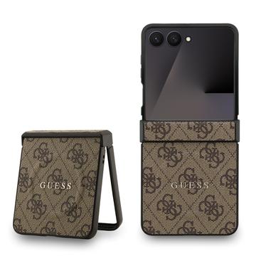 Samsung Galaxy Z Flip7 Guess 4G gekleurde ring case - MagSafe compatibel - Bruin