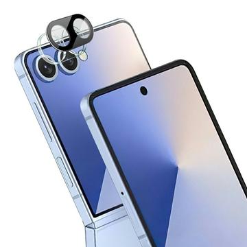 Samsung Galaxy Z Flip7 Imak 2-in-1 HD Camera Lens Glazen Protector - Zwart