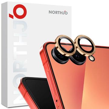 Samsung Galaxy Z Flip7 Noordjo Camera Lens Beschermer Set - Goud