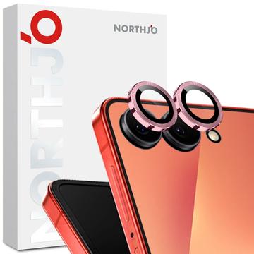 Samsung Galaxy Z Flip7 Noordjo Camera Lens Beschermer Set - Roze