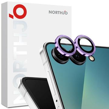 Samsung Galaxy Z Flip7 Noordjo Camera Lens Beschermer Set - Paars