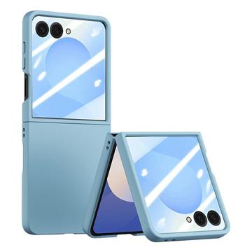 Samsung Galaxy Z Flip7 Kunststof hoesje met buitenste gehard glazen schermbeschermer